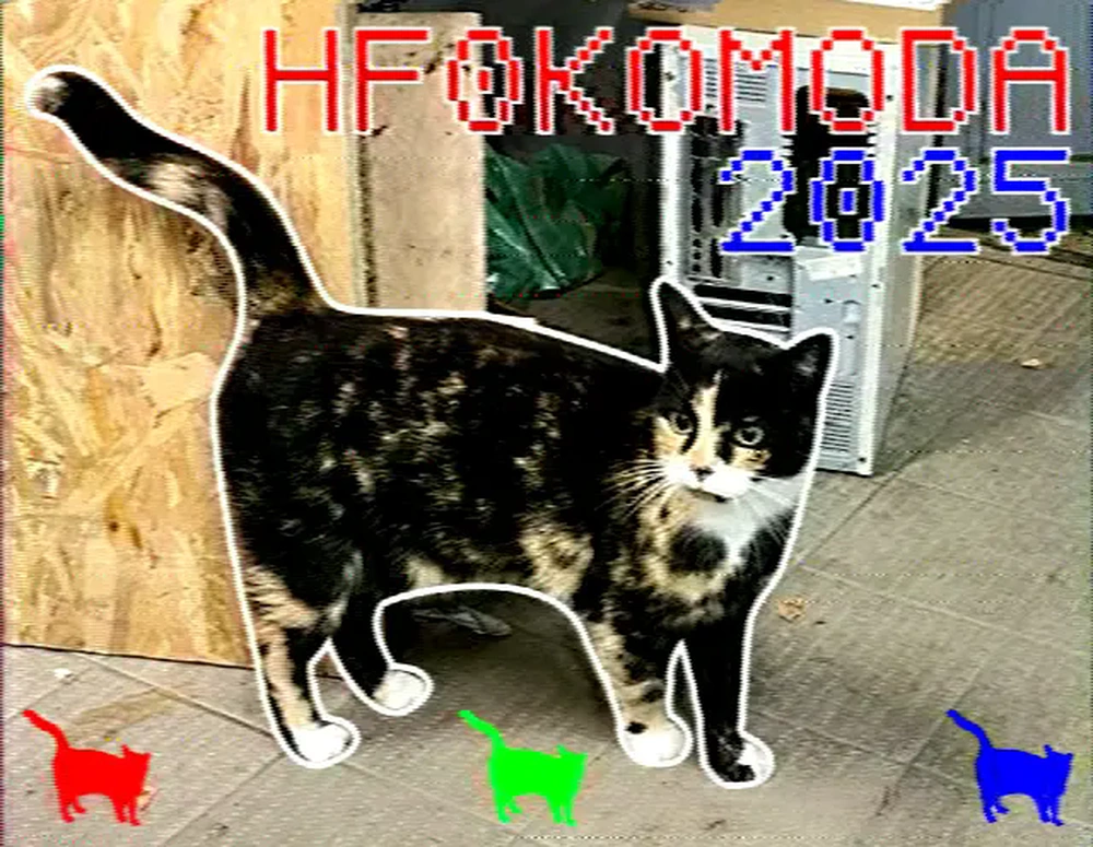 Komódka SSTV image.