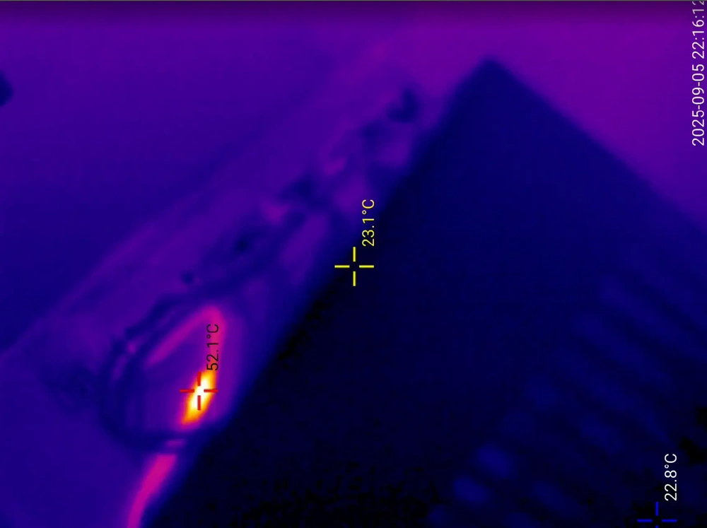 Thermal vision view of my diy ham radio PSU.