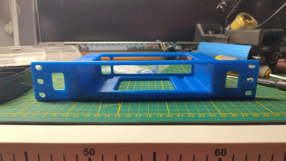 3D printed rack mount for PSU
