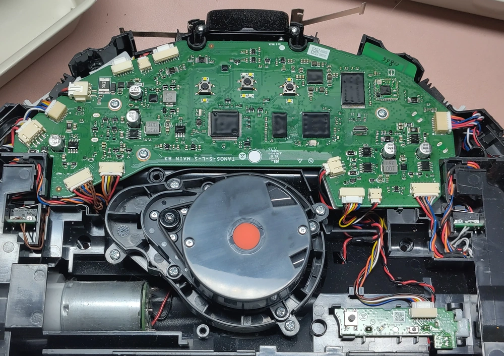 Top of the board, middle section